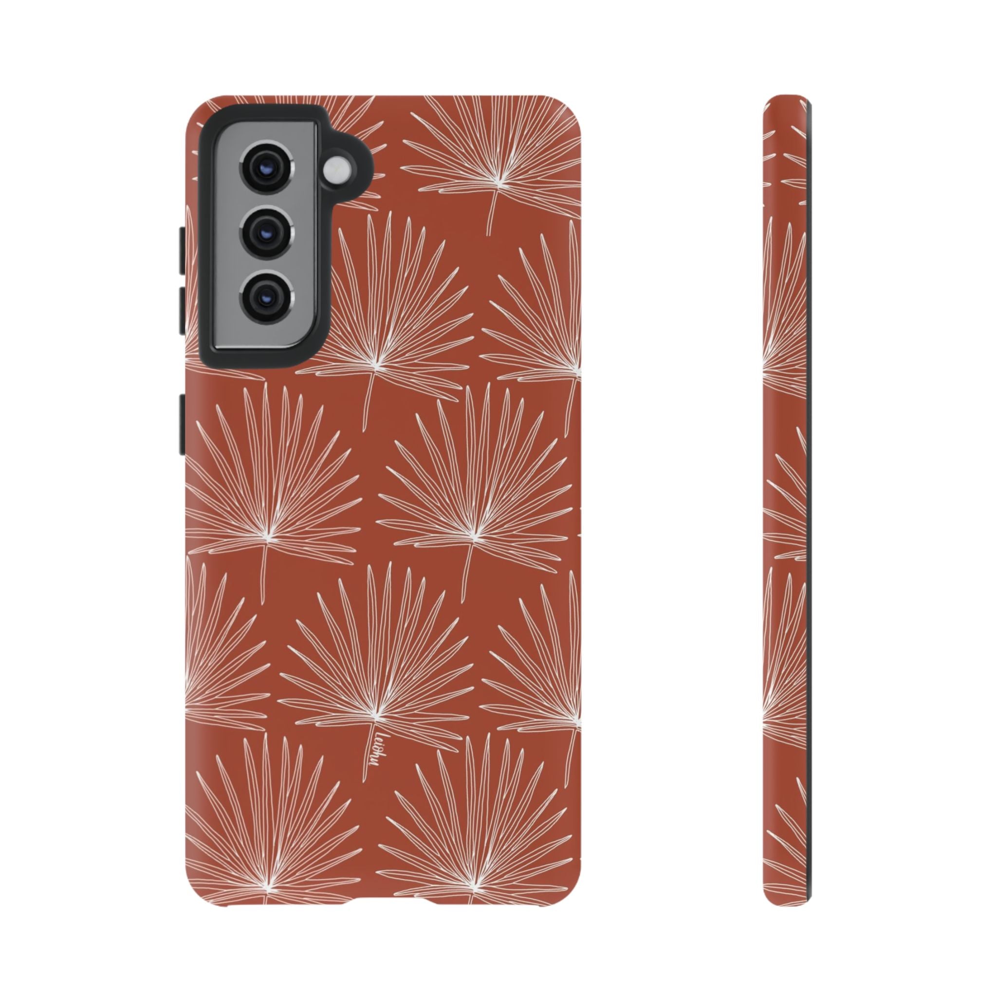Samsung Galaxy Phone Case with Fan Palm Design - Durable Protective Cover for Everyday Use, Travel & Outdoor Activities
