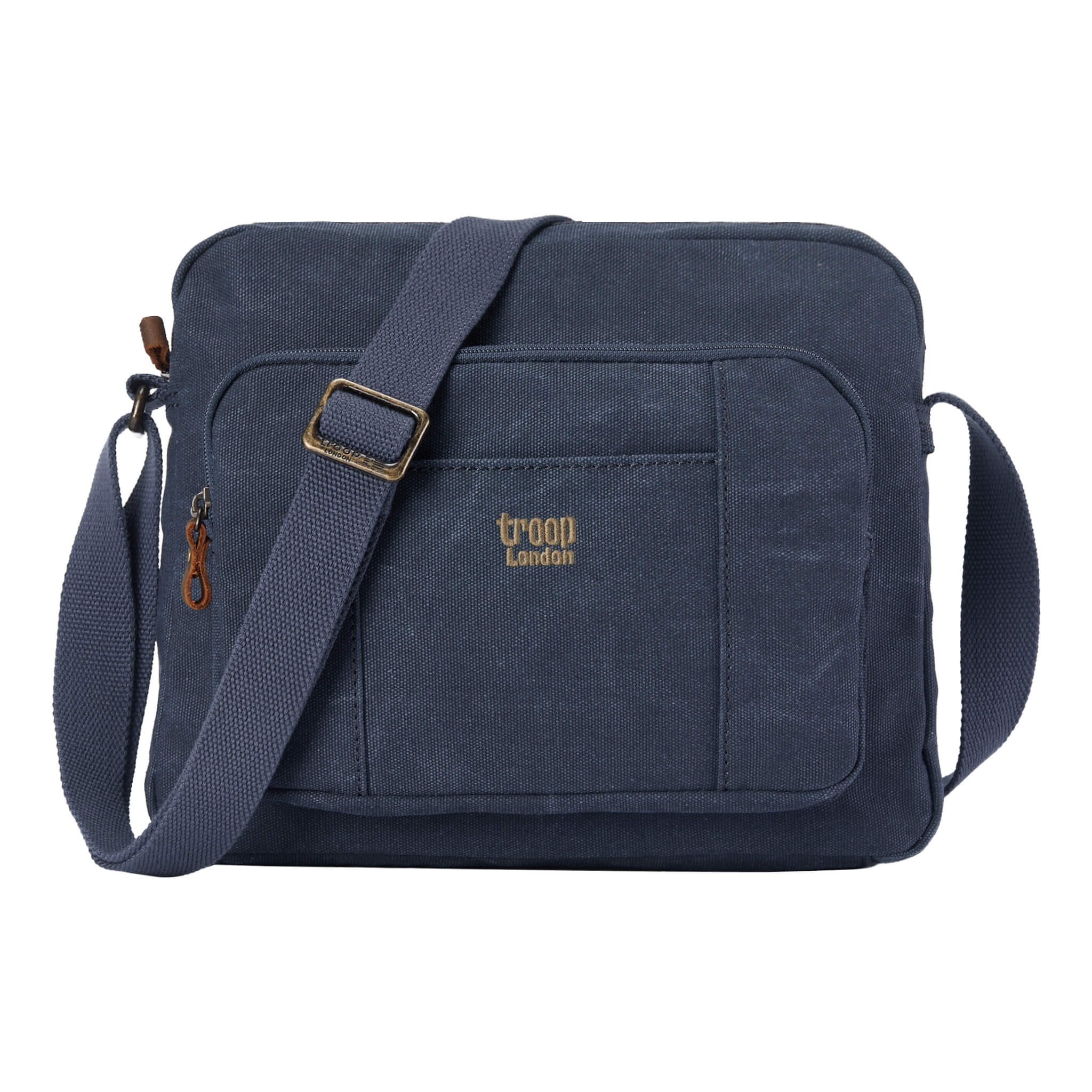 Troop London Classic Canvas Crossbody Bag for Men & Women - Stylish & Durable Messenger Bag for Travel, Work & Everyday Use