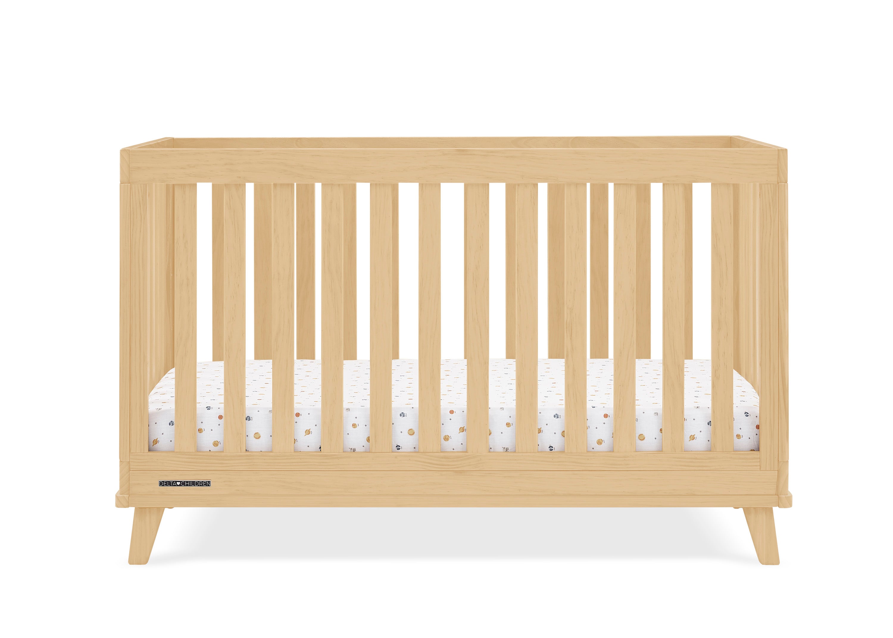 Frankie 4-in-1 Convertible Baby Crib - Toddler Bed, Daybed & Full-Size Bed - Safe Nursery Furniture for Newborns to Teens - Perfect for Bedrooms, Daycare & Guest Rooms
