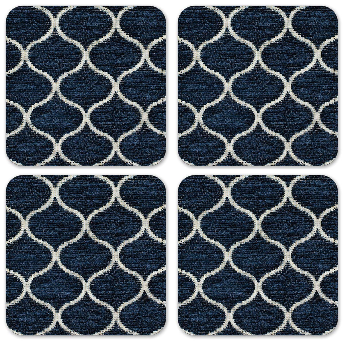 Aladdin Themed Vinyl Drink Coasters Set of 4 - Non-Slip & Waterproof Table Protectors for Coffee, Beer, and Wine Glasses - Perfect for Home, Office, and Restaurant Use