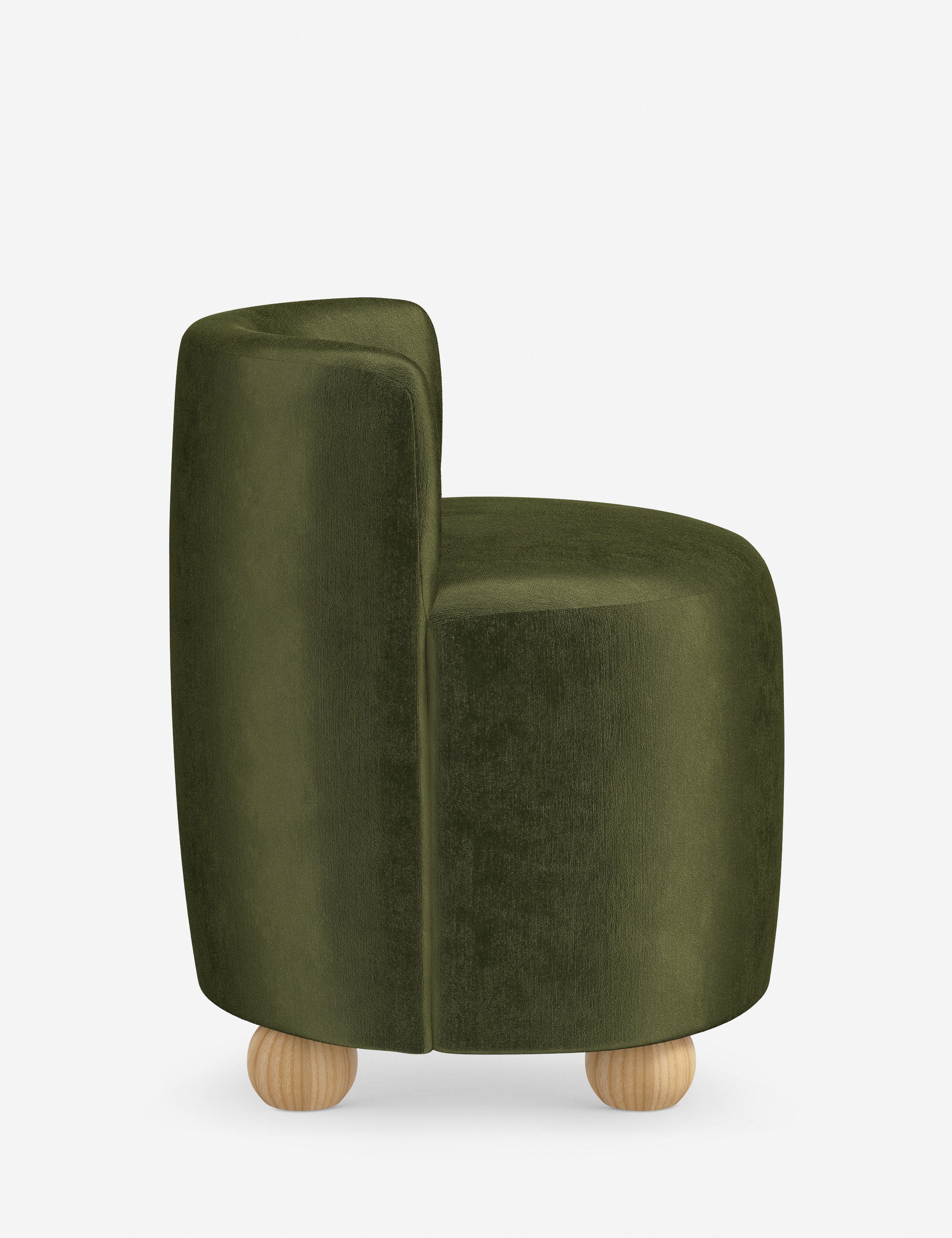 Fernsby Modern Accent Chair - Mid Century Style Upholstered Lounge Chair for Living Room, Bedroom, Office - Comfortable Reading Chair with Wooden Legs & Soft Fabric