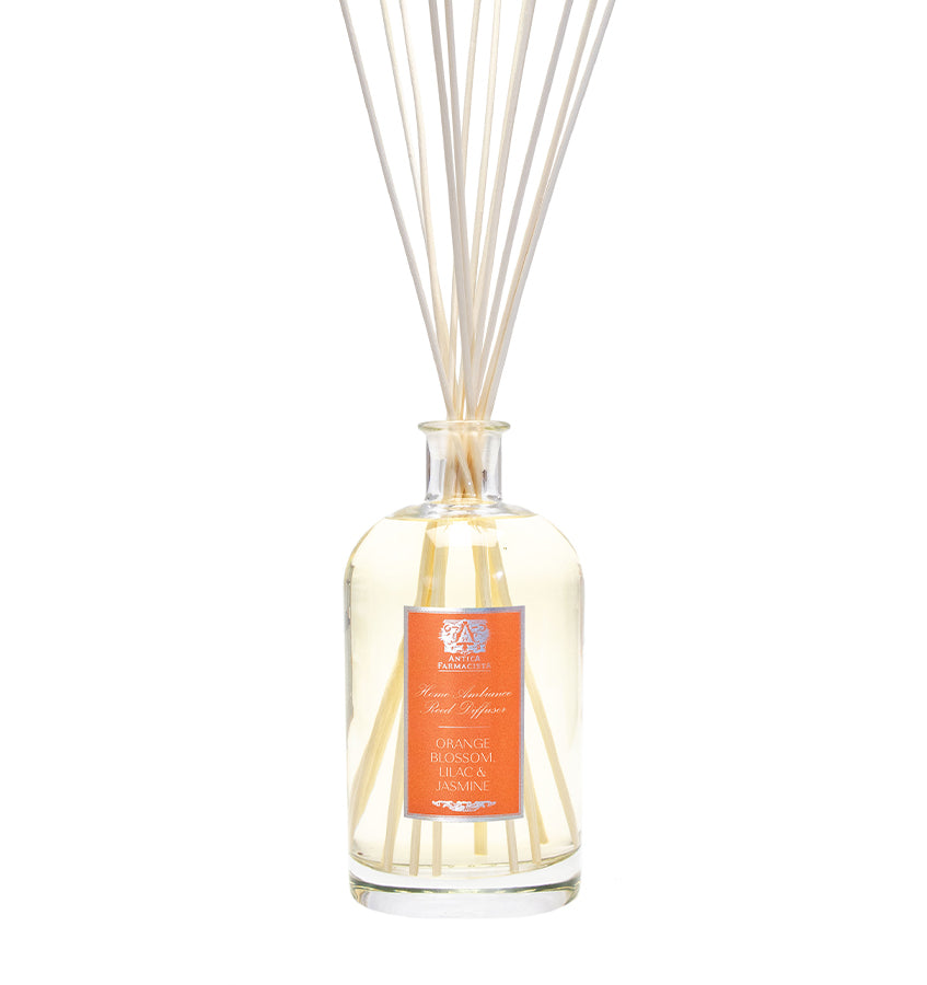 Antica Farmacista Orange Blossom Lilac & Jasmine Reed Diffuser - Premium Home Fragrance Oil for Living Room, Bedroom & Bathroom - Luxury Aromatherapy Gift Set for Women & Home Decor