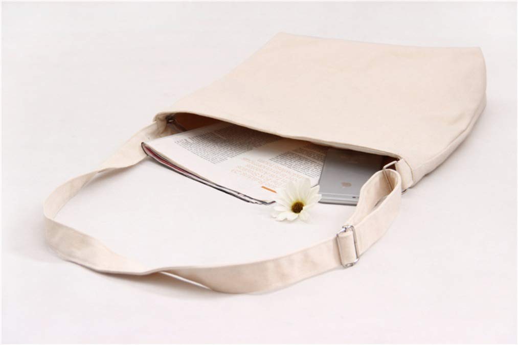 Stylish Plain Canvas Hobo Crossbody Shoulder Bag for Women - Lightweight & Durable Everyday Purse for Work, Travel & Shopping