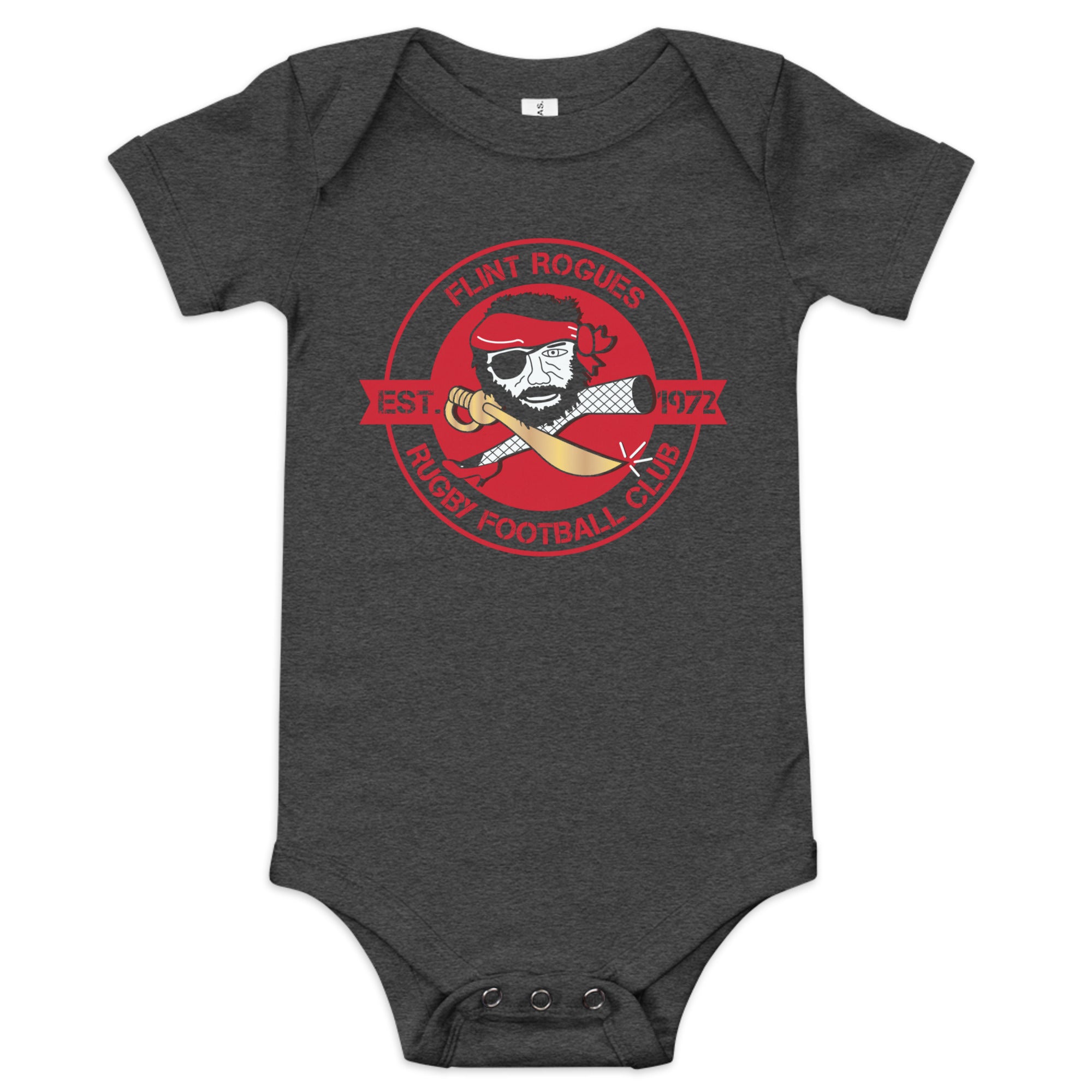 Flint Rogues RFC Baby Onesie - Soft Cotton Bodysuit for Newborns & Infants - Perfect for Playtime, Outings & Family Photos