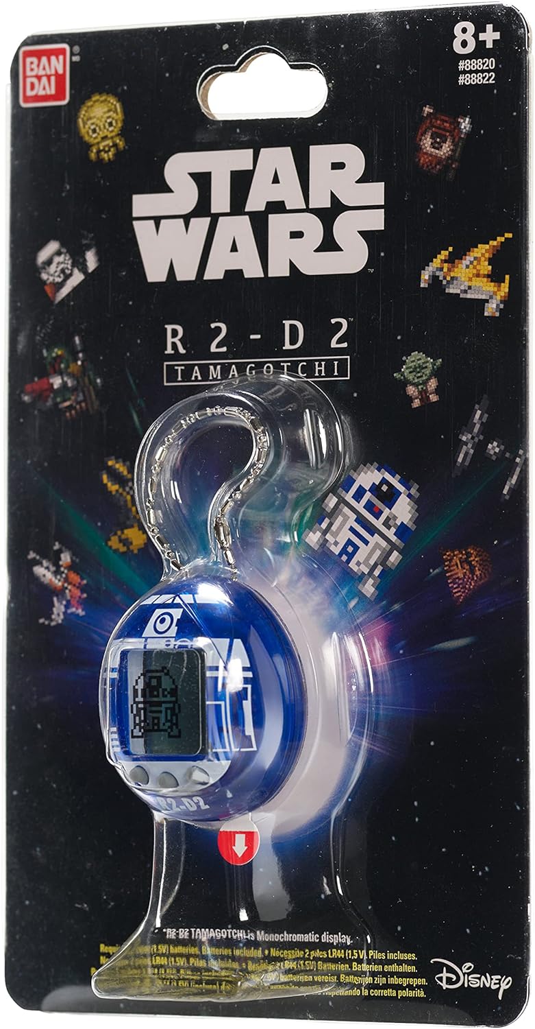 Star Wars R2-D2 Tamagotchi Virtual Pet - Interactive Hologram Blue Electronic Toy for Kids & Collectors | Perfect Gift for Star Wars Fans & Retro Gaming Enthusiasts