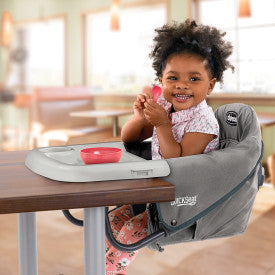 Chicco QuickSeat Hook On Chair - Portable Baby High Chair for Dining Table - Safe & Compact Travel Feeding Seat for Restaurants, Home & Outdoor Use
