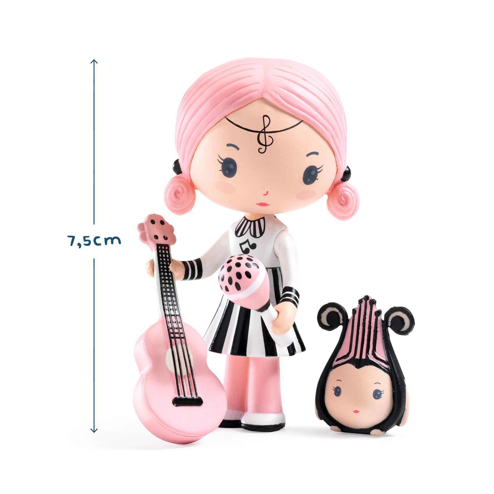 Djeco Tinyly Sidonie & Zick - Adorable Wooden Animal Figures for Kids, Perfect for Pretend Play, Storytelling & Nursery Decor