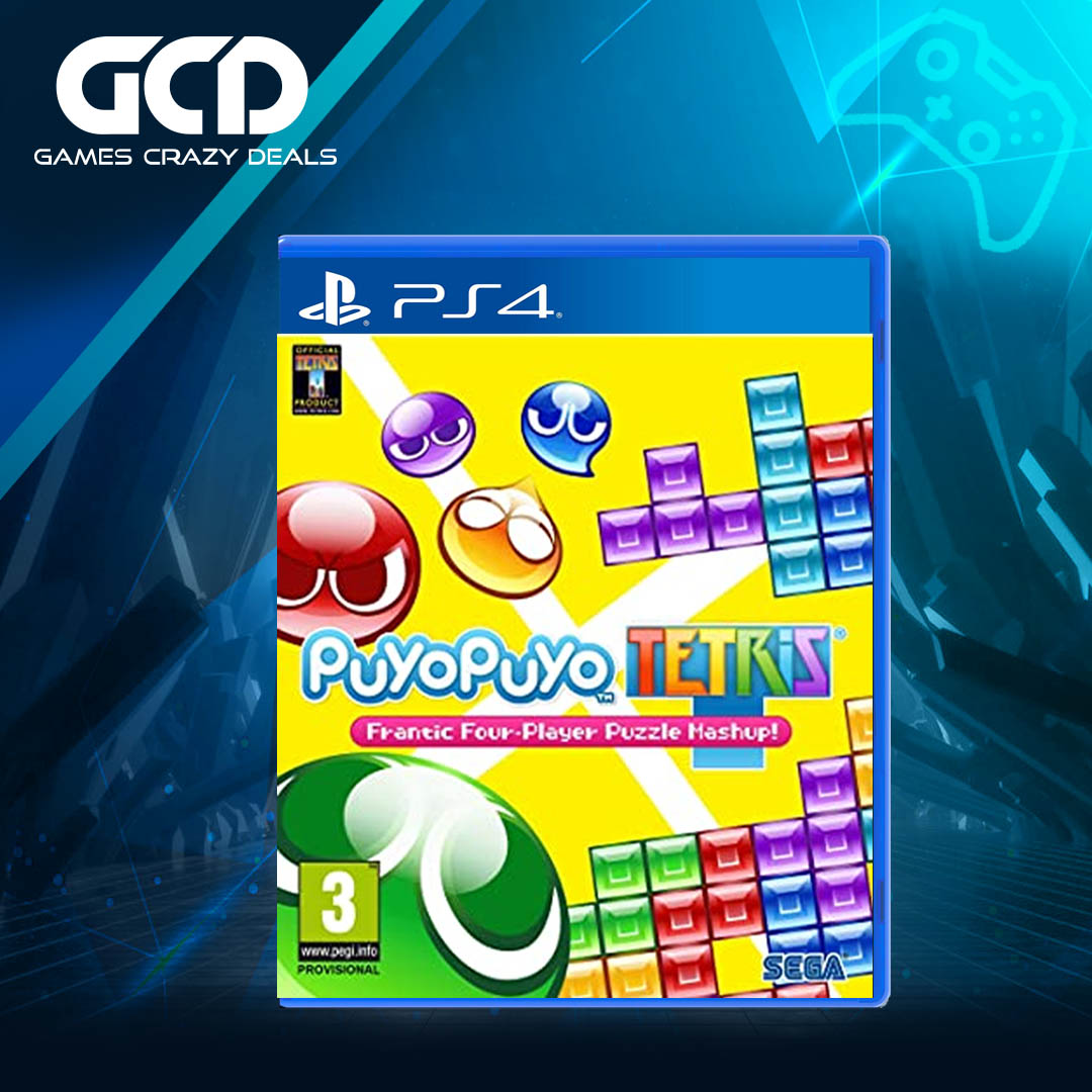 PS4 Puyo Puyo Tetris Game - Fun Puzzle Video Game for PlayStation 4 - Perfect for Family Game Nights and Competitive Play