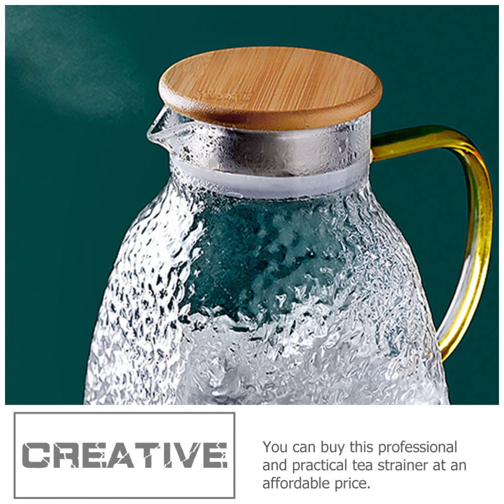 Bamboo Pitcher Lid - Cold Water Bottle Cover, Teapot & Kettle Replacement Lid, Airtight Pitcher Sealing Top - Perfect for Iced Tea, Lemonade, and Infused Water Pitchers
