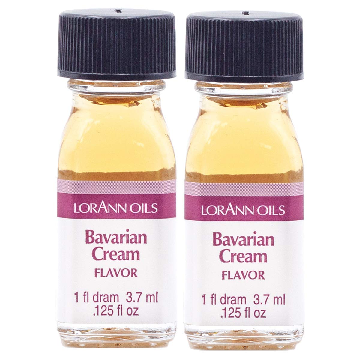 LorAnn Oils Super Strength Flavoring - Natural Candy & Baking Flavor Oil (4X Stronger Than Extracts) - Bavarian Cream, 2-Pack (0.125 fl oz) - Perfect for Hard Candy, Frosting, DIY Treats & Home Baking