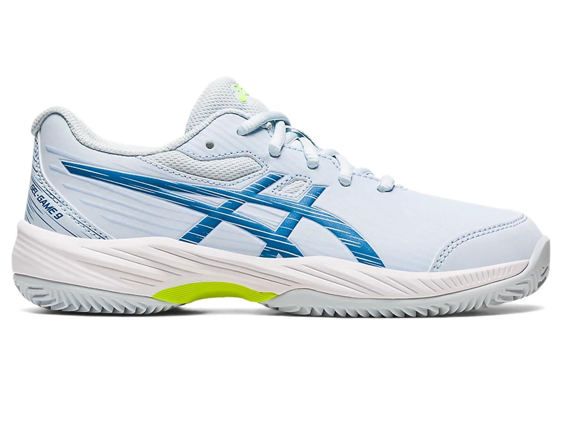 ASICS Junior Gel Game 9 GS Tennis Shoes for Kids - 1044A057-400 | Lightweight & Supportive Court Sneakers for Junior Players - Perfect for Tennis Training & School Sports