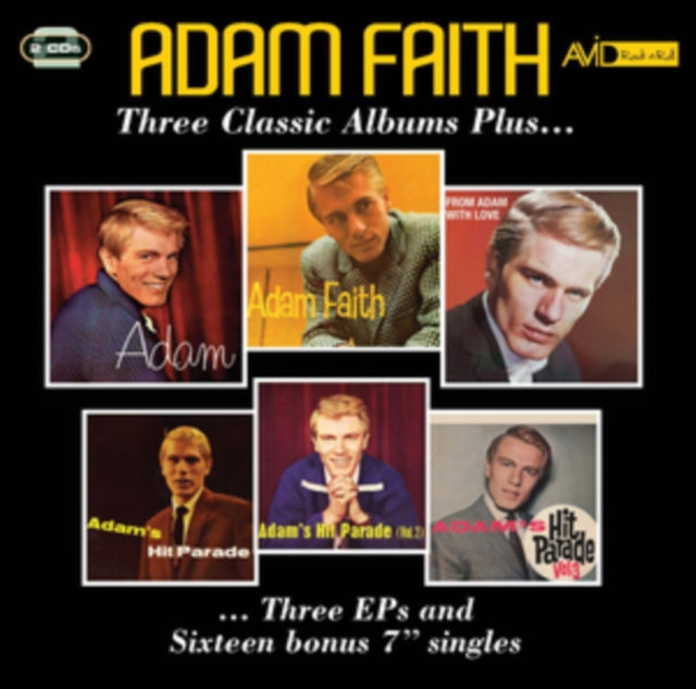 Adam Faith CD - Three Classic Albums Collection | Vintage British Pop Music | Perfect for Music Lovers & Collectors | Great for Home Listening, Car Rides & Gift Giving