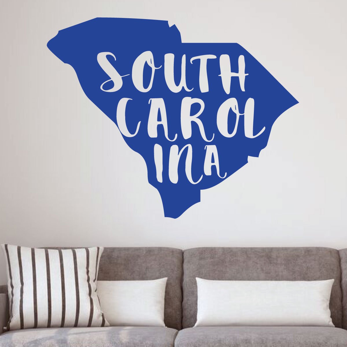 South Carolina State Silhouette Wall Decal - Premium Vinyl Art Sticker for Home Decor, Living Room & Family Room Wall Decoration | Perfect for Nursery, Office & Dorm Room