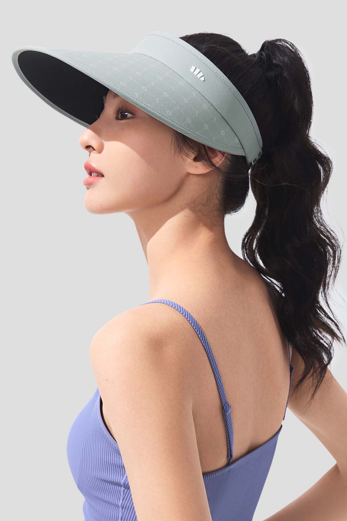Guji Wide Brim Women's Sun Visor Hat UPF50+ for Outdoor Activities - Beach, Golf, Hiking & Gardening (BM569)
