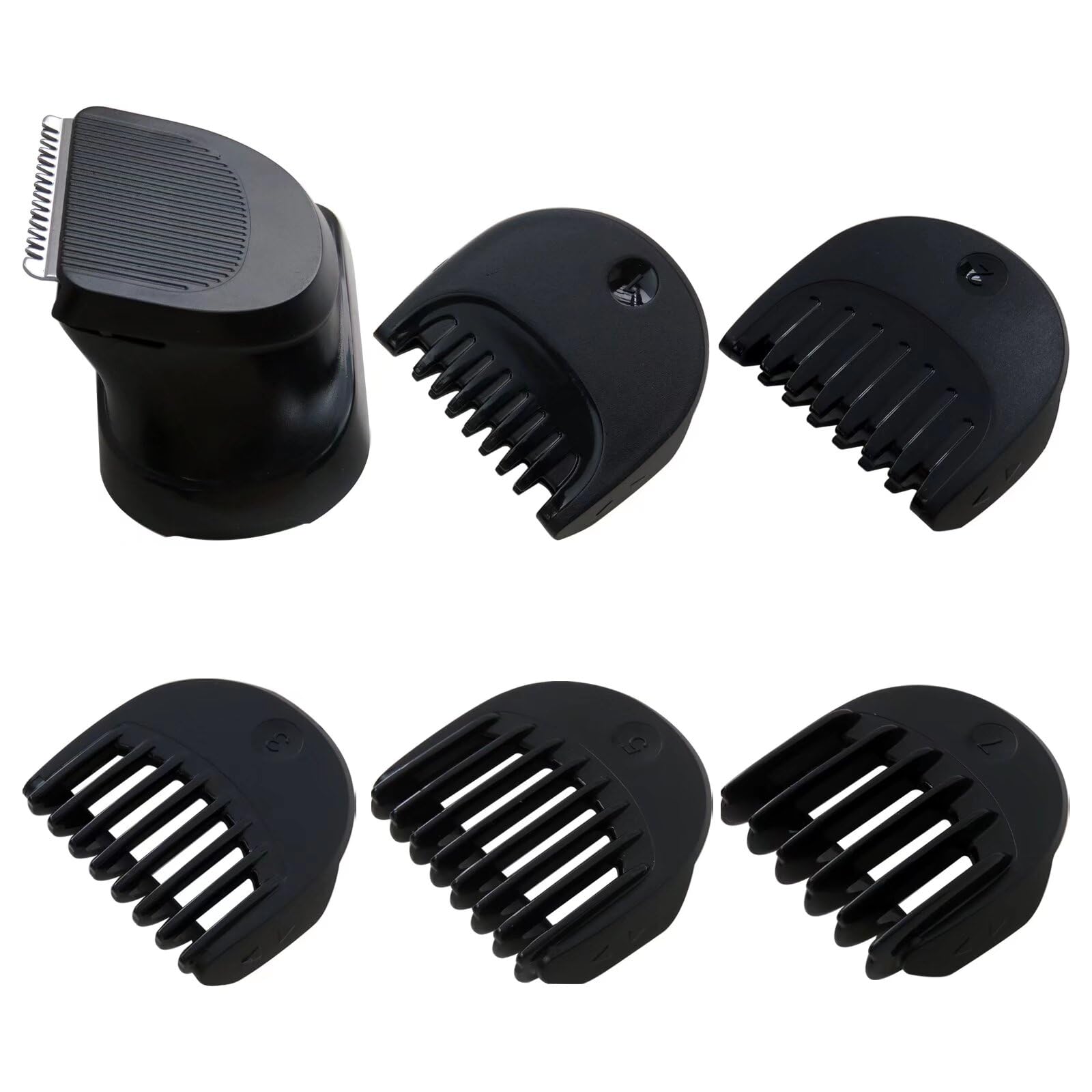 Braun Series 3 Replacement Shaver Head with 5 Guide Combs (1/2/3/5/7mm) - Electric Razor Trimmer Replacement for Men - Perfect for Travel, Home & Office Use