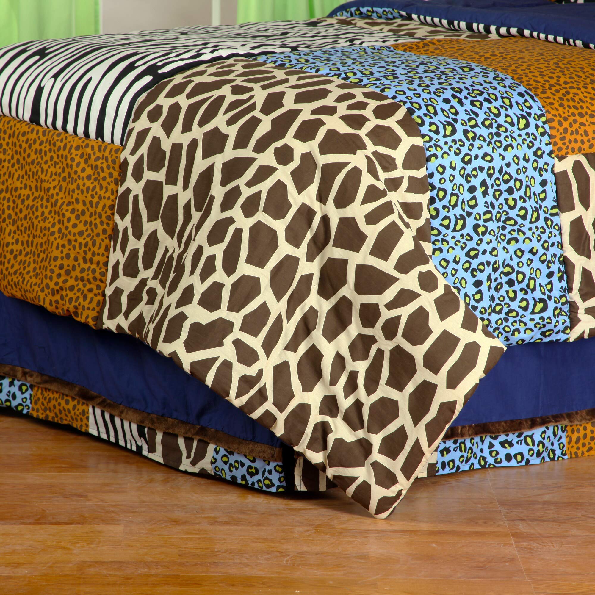 Jazzie Jungle Boy Twin Comforter Set - Soft & Cozy Bedding for Kids Room Decor - Perfect for Boys' Bedroom, Nursery, and Sleepovers