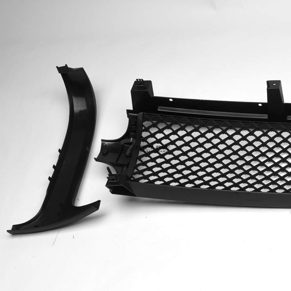 1999-2002 Chevy Silverado 1500 2500 & 2000-2006 Tahoe Suburban Matte Black Mesh Front Bumper Grill Replacement | Heavy Duty Truck Grille Upgrade | Off-Road Protection & Custom Styling  (Note: I removed the product code as it's not SEO-friendly and reorganized the title with proper vehicle model years, added descriptive terms like 