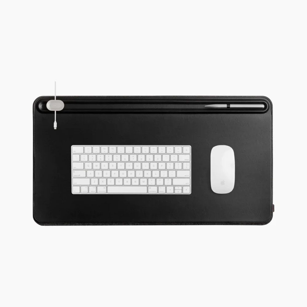 ORBITKEY Slim Desk Mat - Black | Premium Non-Slip Office Desk Pad | Perfect for Home Office, Gaming & Workspace Organization