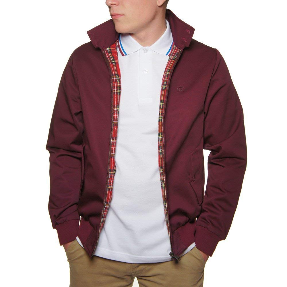 Merc London Men's Retro Mod Harrington Jacket - Vintage Style Lightweight Windbreaker for Casual & Smart Outfits | Perfect for Spring, Fall & Travel