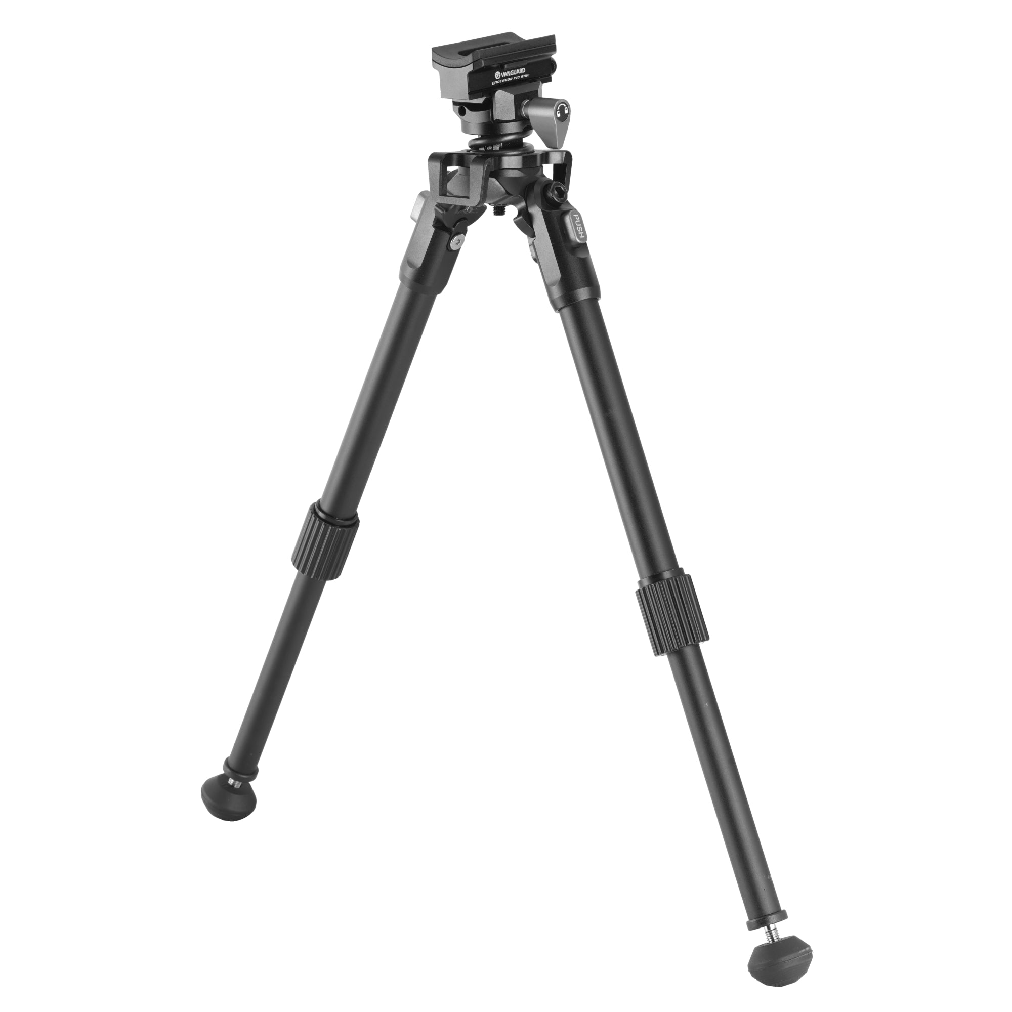 Equalizer 2QS A Aluminum Gun Bipod with Quick Release Picatinny Rail Adapter - Lightweight Shooting Support for Hunting, Tactical & Precision Rifle Use