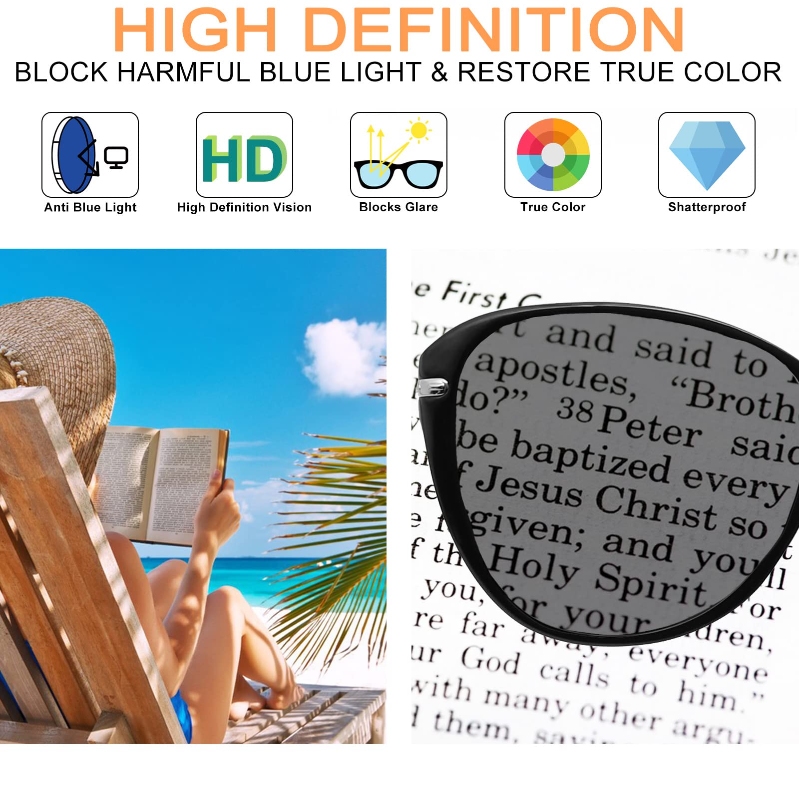 Stylish Blue Light Blocking Reading Glasses for Women - 1.0 to 4.0 Magnification, Trendy Brown Leopard Frame (2.50 Strength) - Perfect for Computer Work, Outdoor Reading & Digital Eye Strain Relief