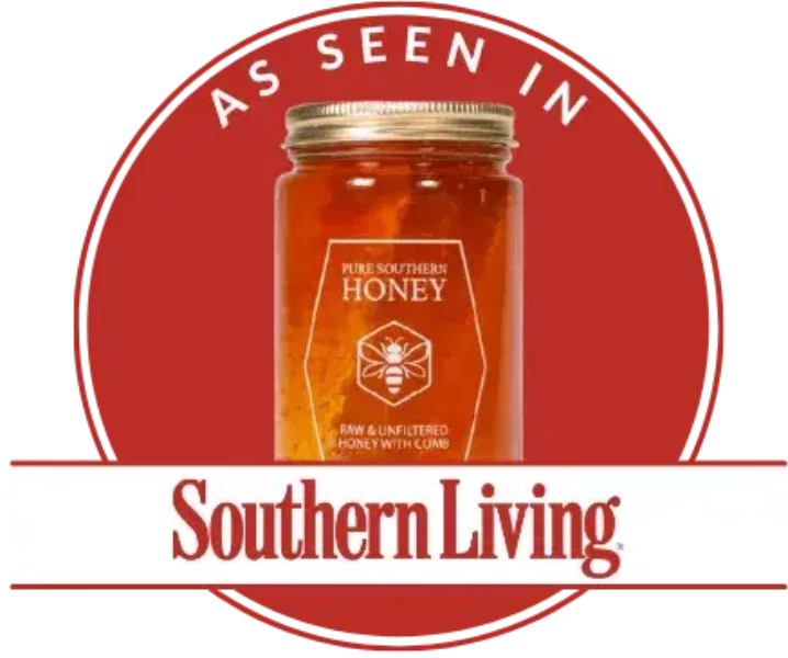 Pure Southern Mini Honeycomb - Natural Raw Honeycomb for Tea, Cheese Pairing & Gourmet Cooking | Perfect for Breakfast, Gift Baskets & Healthy Snacking