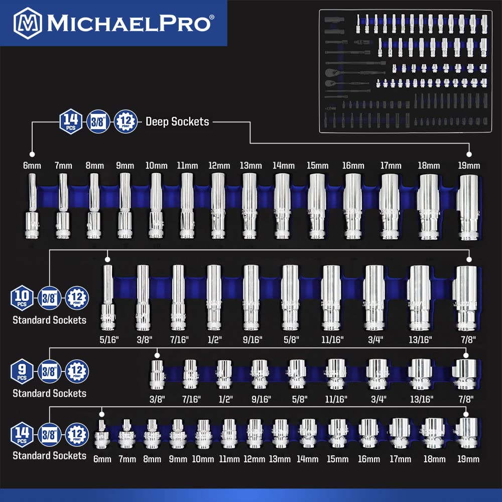 MichaelPro 101-Piece 3/8