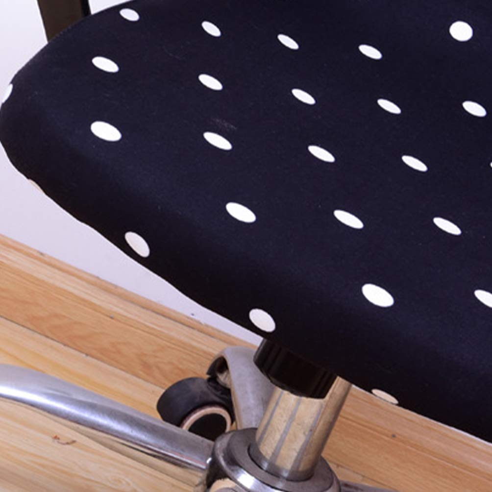 VOSAREA Stretch Dot Pattern Office Chair Cover - Breathable Slipcover Protector for Desk Chairs, Home & Office Use, Easy to Install & Wash