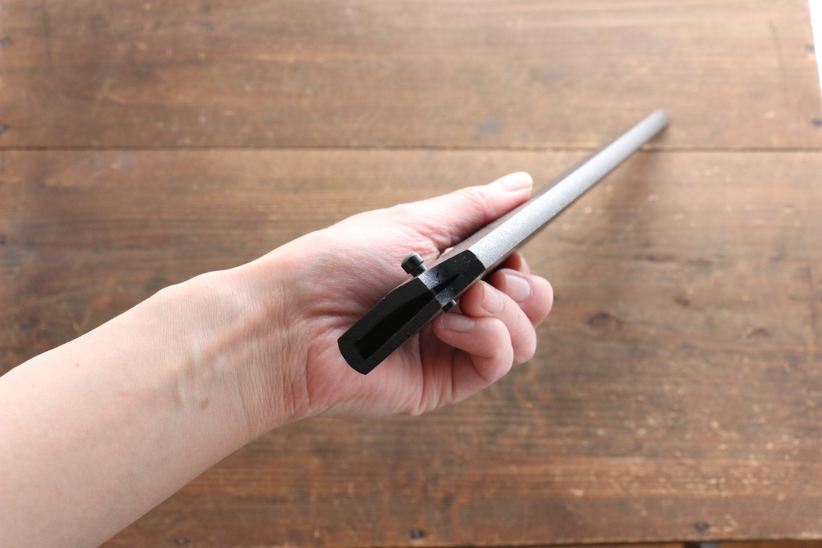 Premium Kuroishime Saya Sheath for 330mm Yanagiba Sashimi Knife - Handcrafted Plywood Pin - Perfect for Japanese Kitchen, Sushi Chefs & Home Cooking Enthusiasts