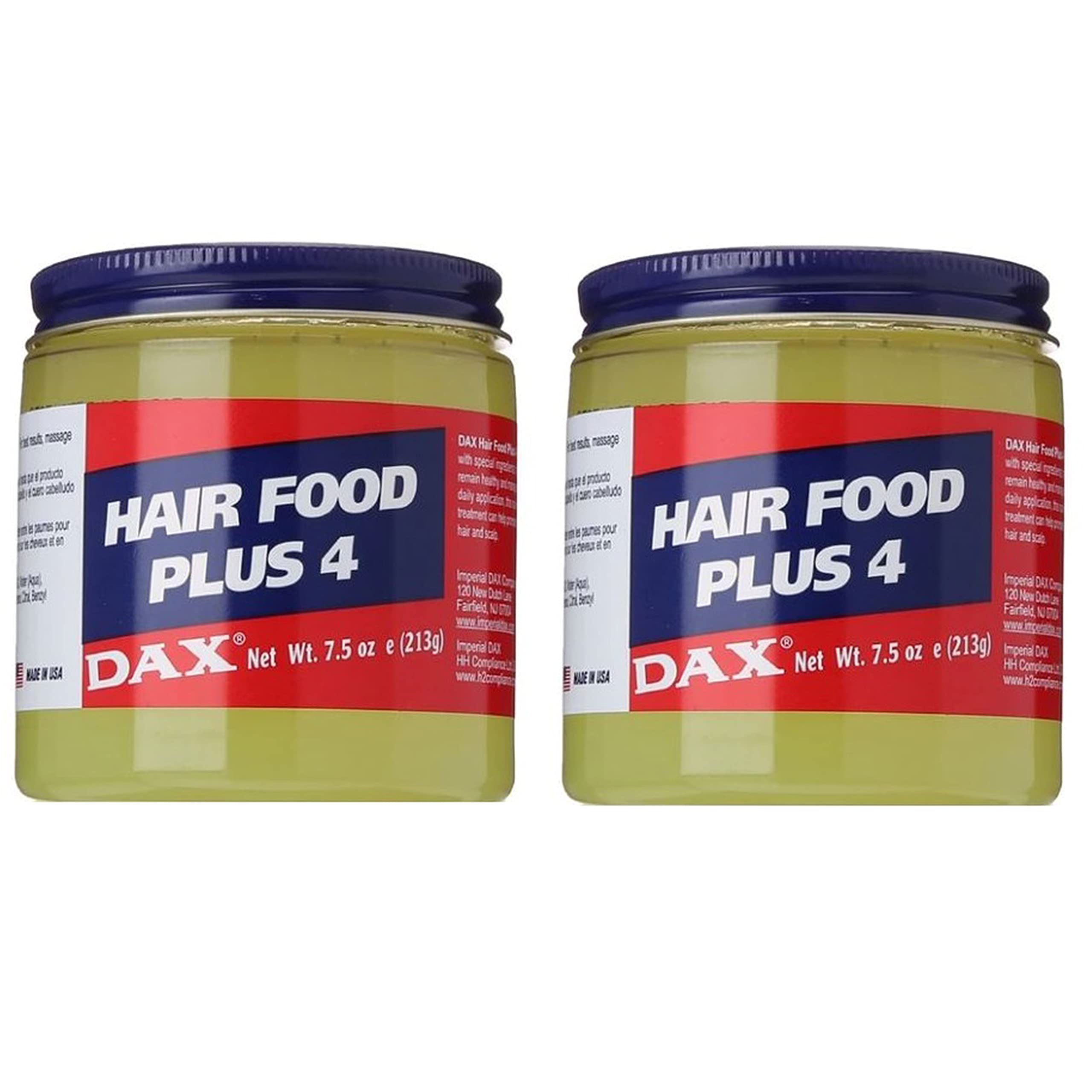 Dax Hair Food Plus 4 Hair & Scalp Treatment - 2 Pack for Deep Conditioning, Styling & Shine - Perfect for Natural, Curly & Damaged Hair Care Routine