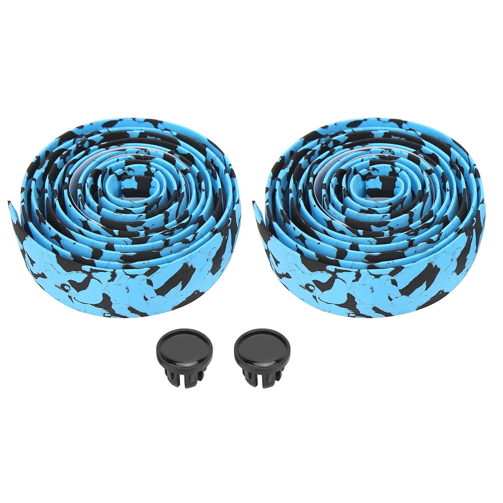 Premium Anti-Slip Road Bike Handlebar Tape - Thickened Synthetic Sponge Grip with End Plugs for Road, Mountain & Racing Bikes - Perfect for Long-Distance Cycling, Commuting & Competitive Riding