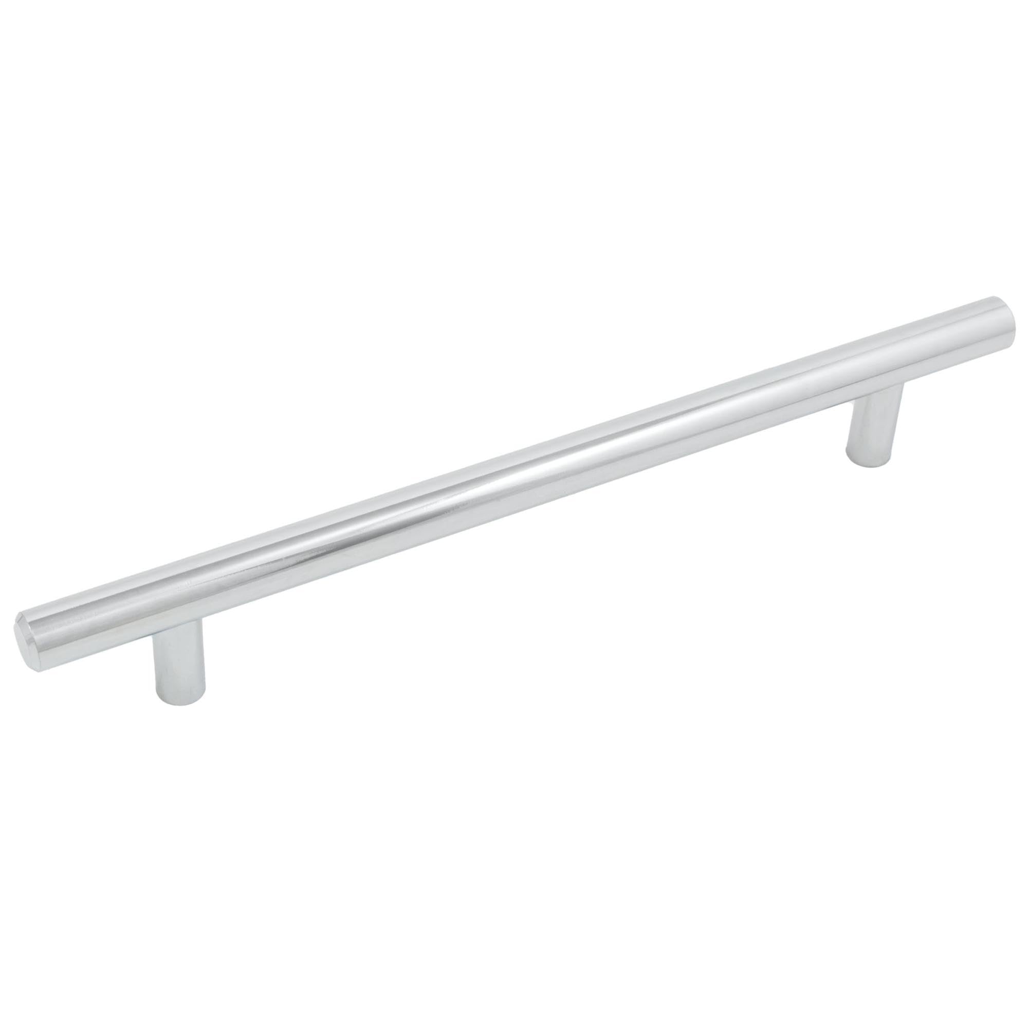 Stone Harbor Hardware Bar Cabinet Pull - 160mm Center to Center, 220mm Overall Length, Polished Chrome Handle - Perfect for Kitchen Cabinets, Bar Furniture & Home Renovation Projects