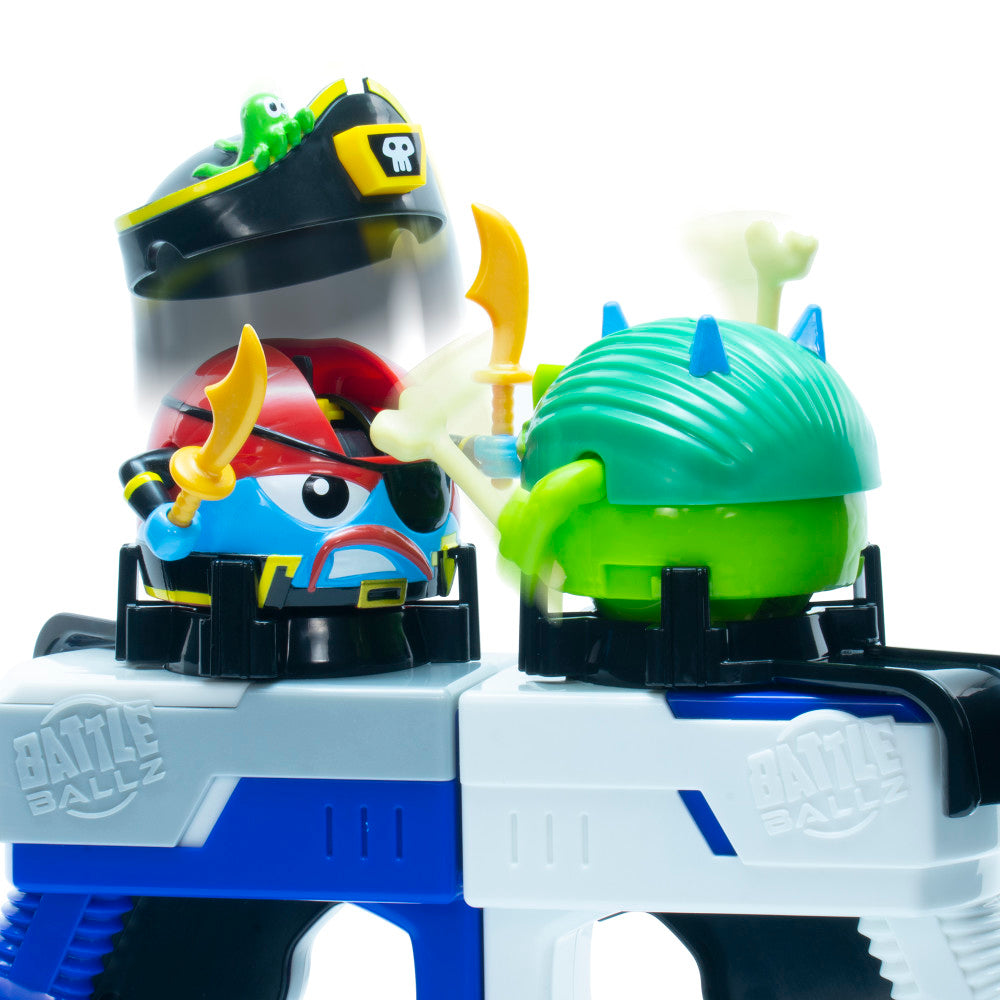 Battle Ballz Battle Pack - Velociroar vs Captain Cutlass Action Figure Set for Kids | Epic Duel Toy Collection | Perfect for Playtime Battles & Collectors