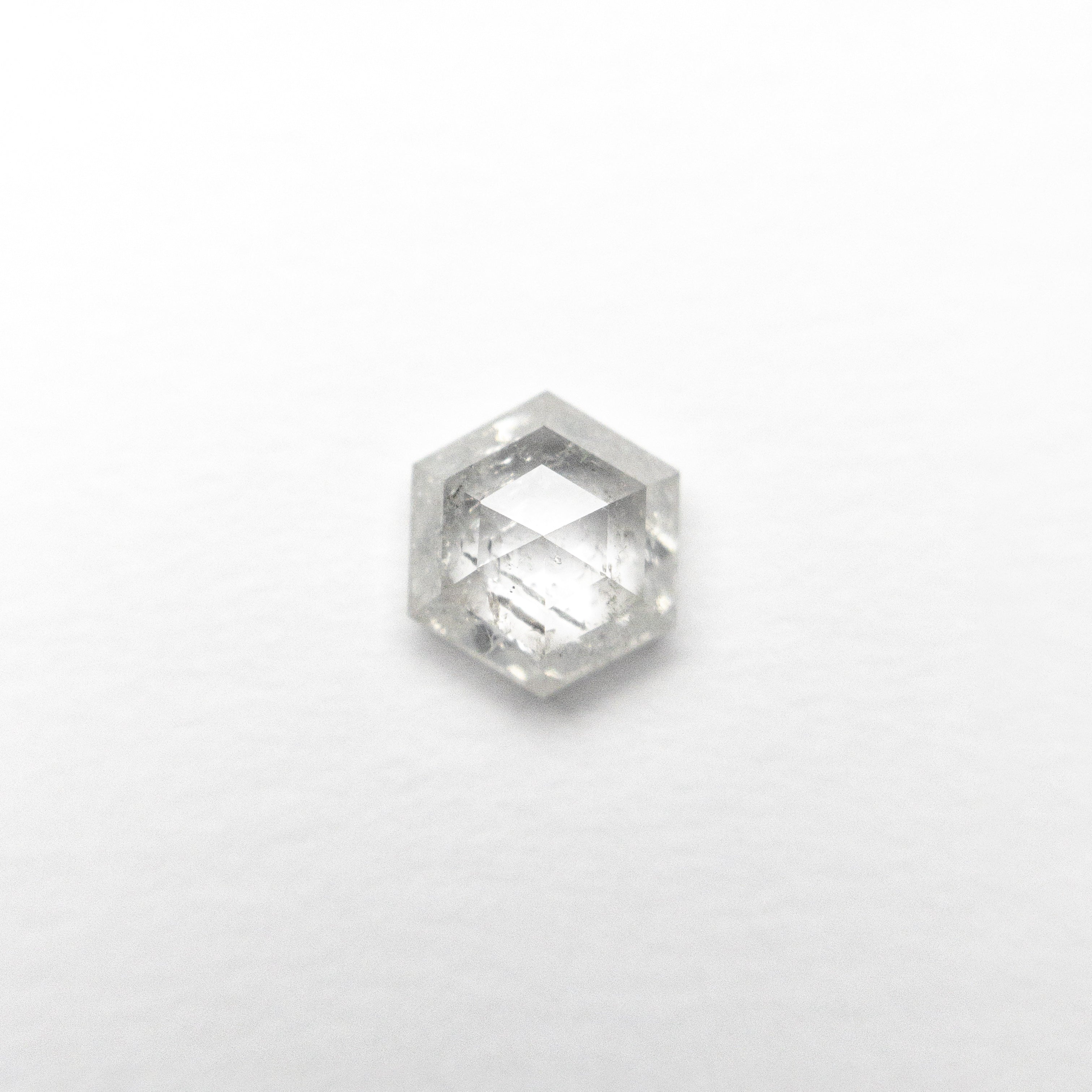 0.57ct 5.52x4.75x2.58mm Hexagon Rose Cut Loose Diamond - Perfect for Engagement Rings & Custom Jewelry Designs