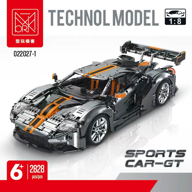 Ford GT Diecast Model Car 1:18 Scale - Mork Model 022027 - Collectible Sports Car Replica for Display & Gift Giving - Perfect for Car Enthusiasts, Office Decor, and Model Car Collections