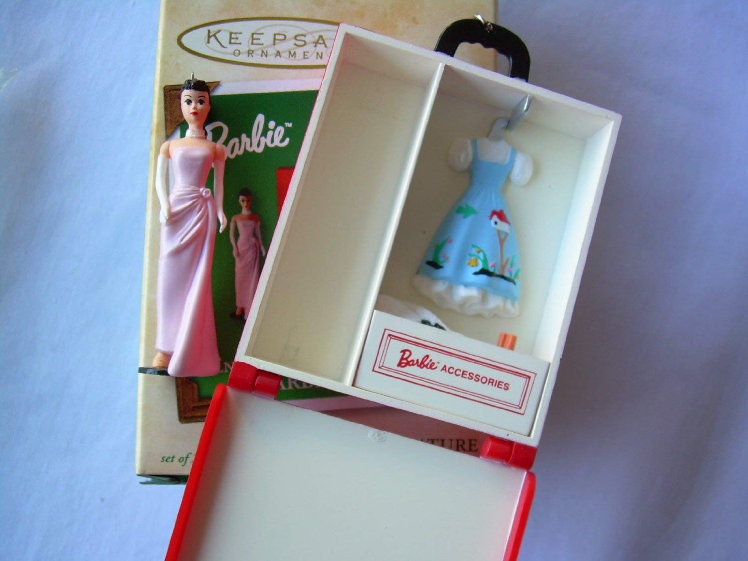 Enchanted Evening Barbie Doll Case with Ornament - Perfect for Collectors, Christmas Decor & Gift Giving