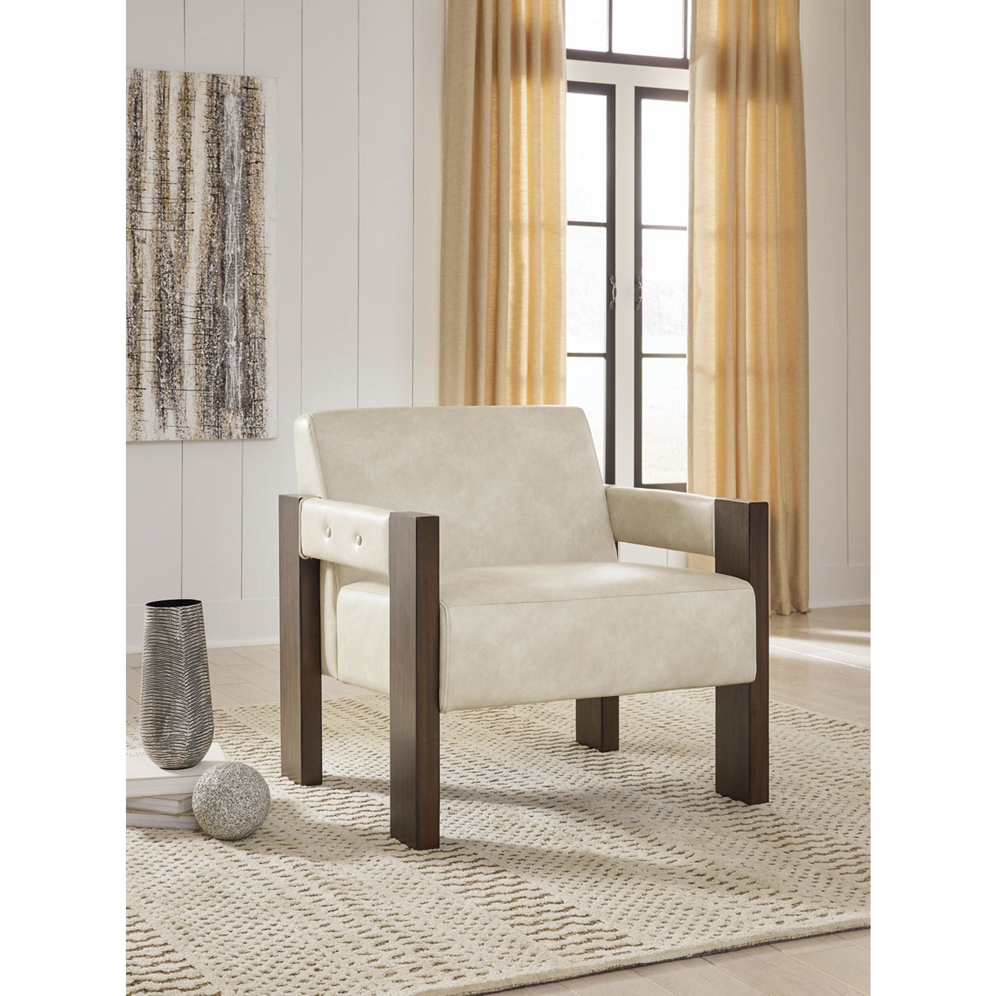 Adlanlock Accent Chair - Modern Upholstered Lounge Chair for Living Room, Bedroom & Office - Comfortable Reading Chair with Sturdy Metal Legs (Perfect for Home Decor & Relaxation)