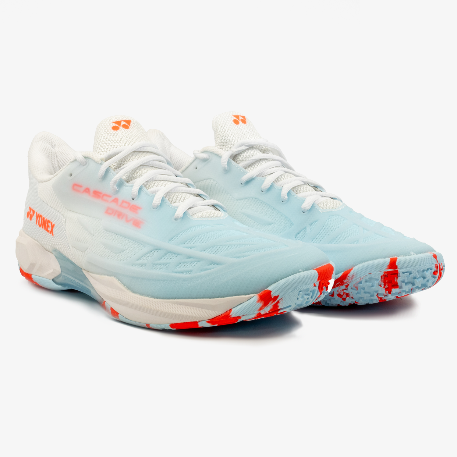 Yonex Cascade Drive 2 Tennis Shoes - White/Water Blue | Lightweight & Durable for Court Performance | Perfect for Competitive Matches & Training