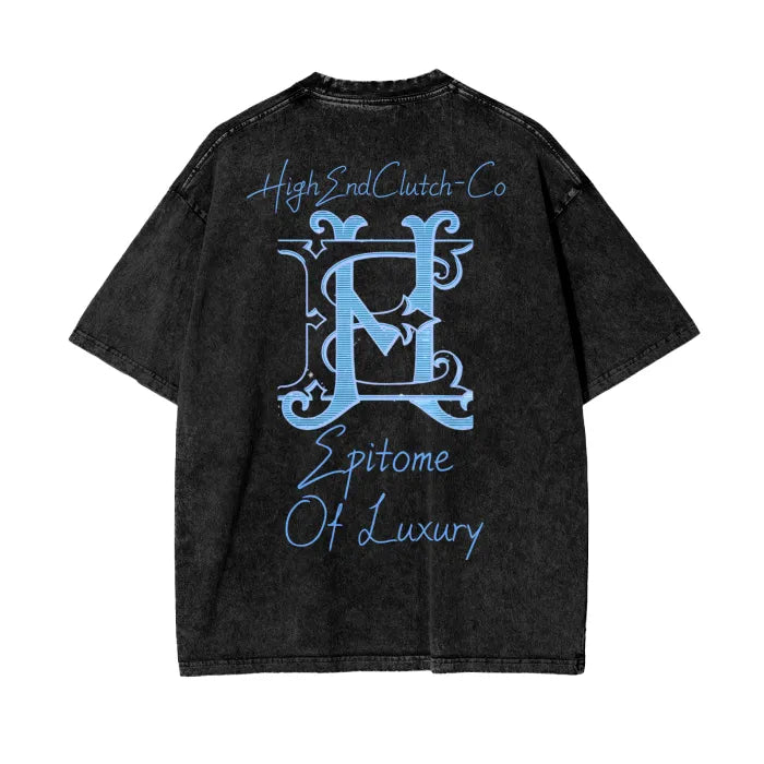 Premium Acid Wash Oversize T-Shirt for Men - 250 GSM High-End Brand Label - Casual Streetwear & Everyday Comfort
