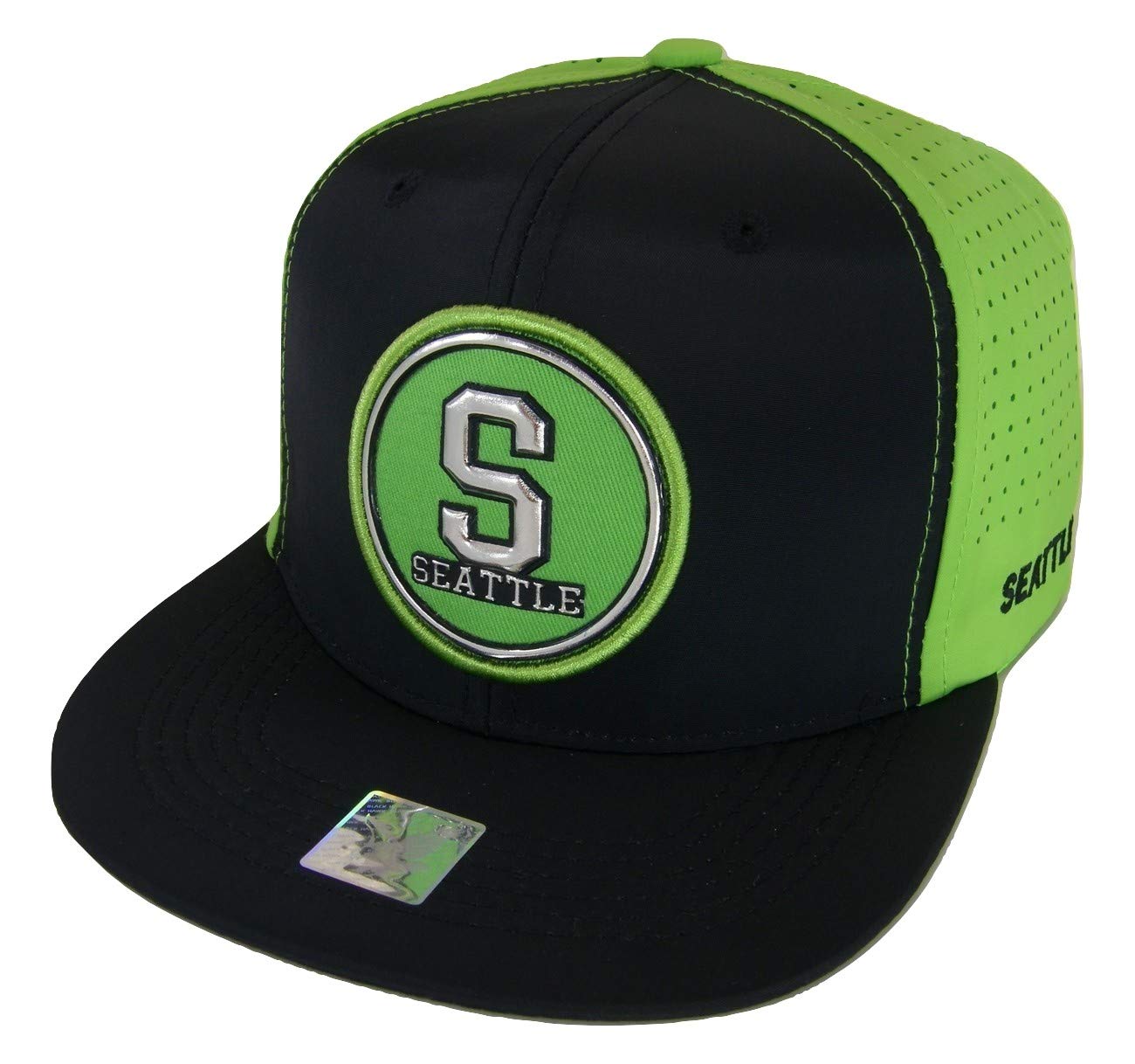 Black Eagles Seattle Snapback Cap - Breathable & Stylish for Men | Outdoor & Sports