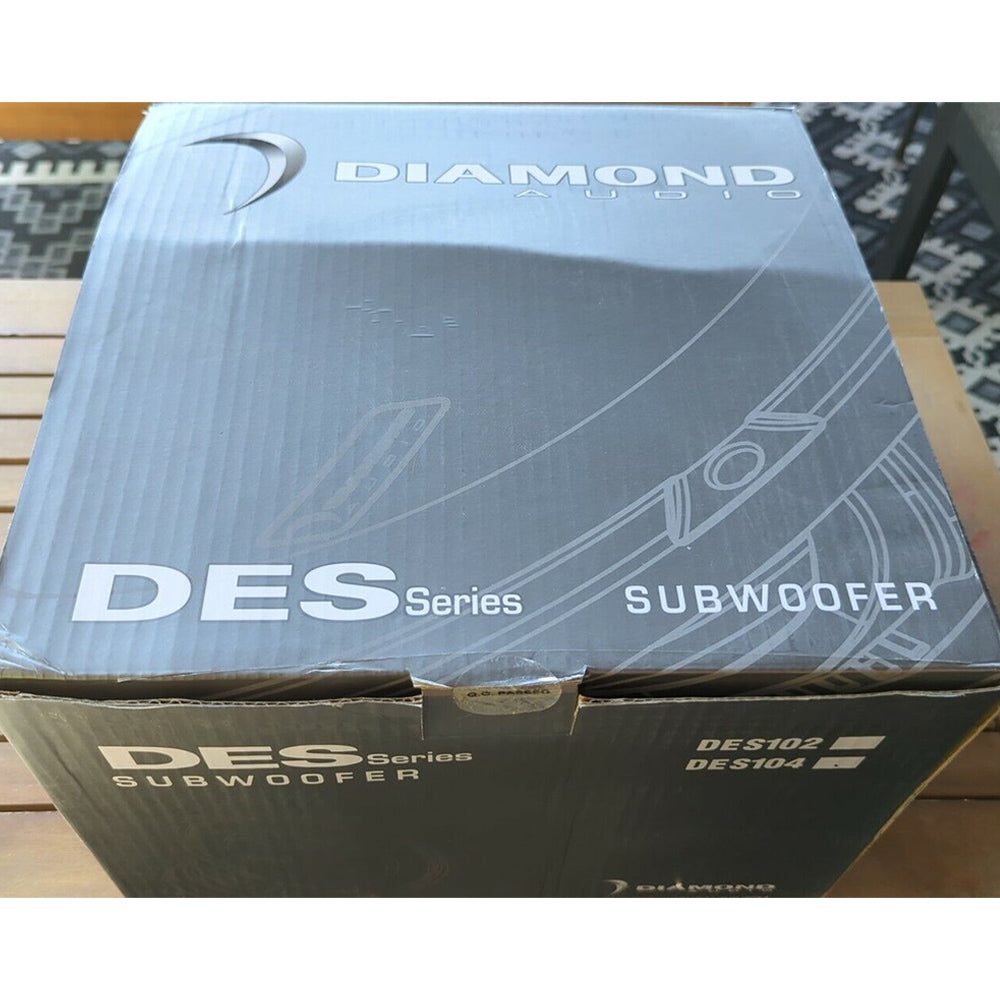Diamond Audio DES104 10-Inch 400W RMS Dual Voice Coil 4 Ohm Car Subwoofer - Elite Series for Deep Bass in Trucks, SUVs & Custom Car Audio Systems