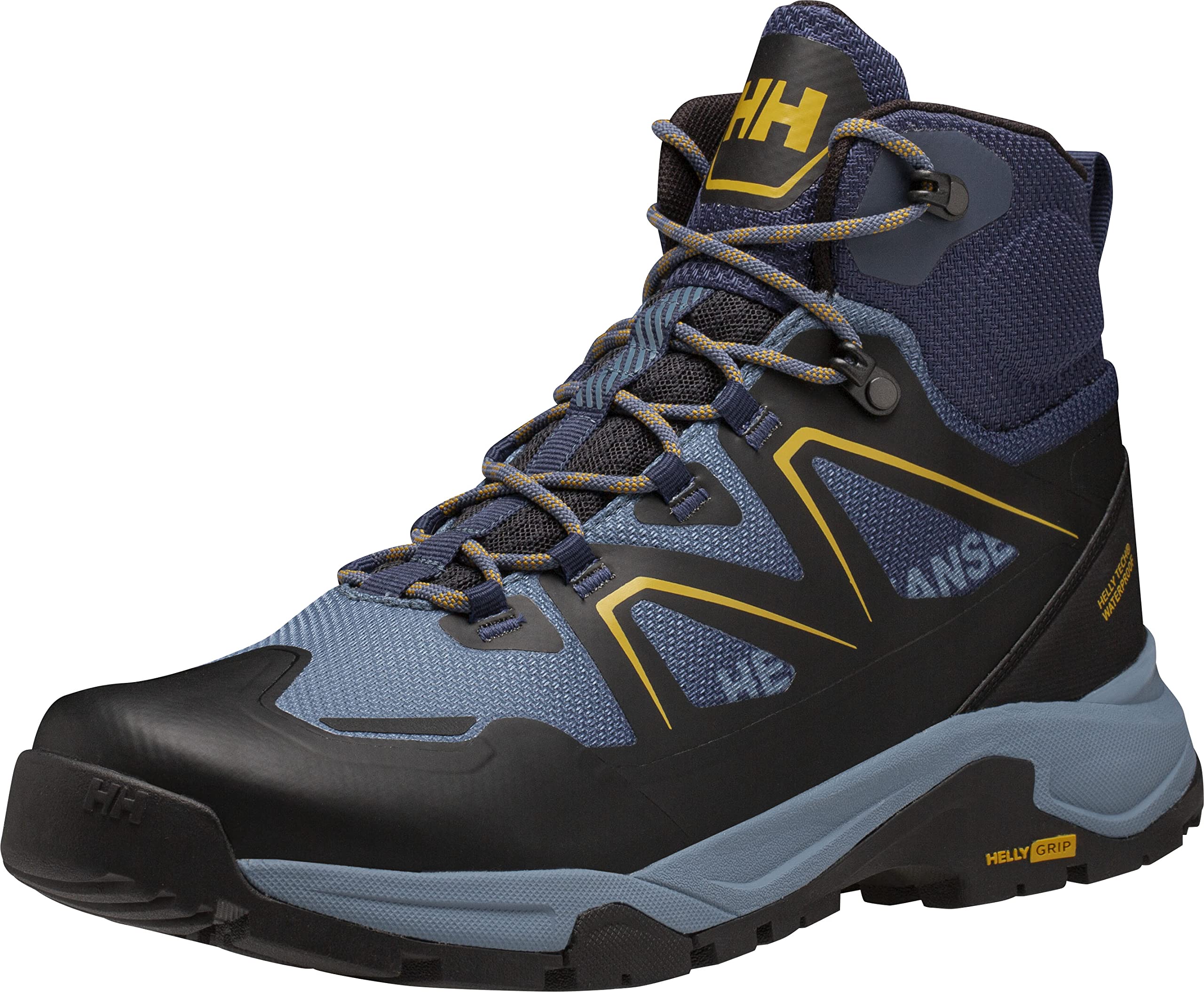 Helly-Hansen Men's Cascade Mid Waterproof Hiking Boots - Lightweight & Breathable Helly-Tech Outdoor Shoes for Trail Walking, Camping & Mountain Trekking