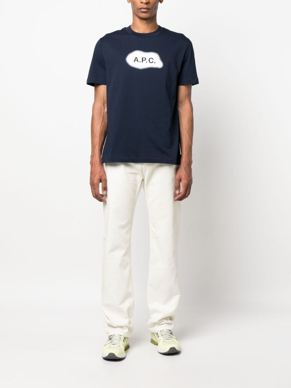 A.P.C. Men's Premium Cotton T-Shirts & Polo Shirts in Classic Blue | Casual & Business Wear for Everyday Comfort