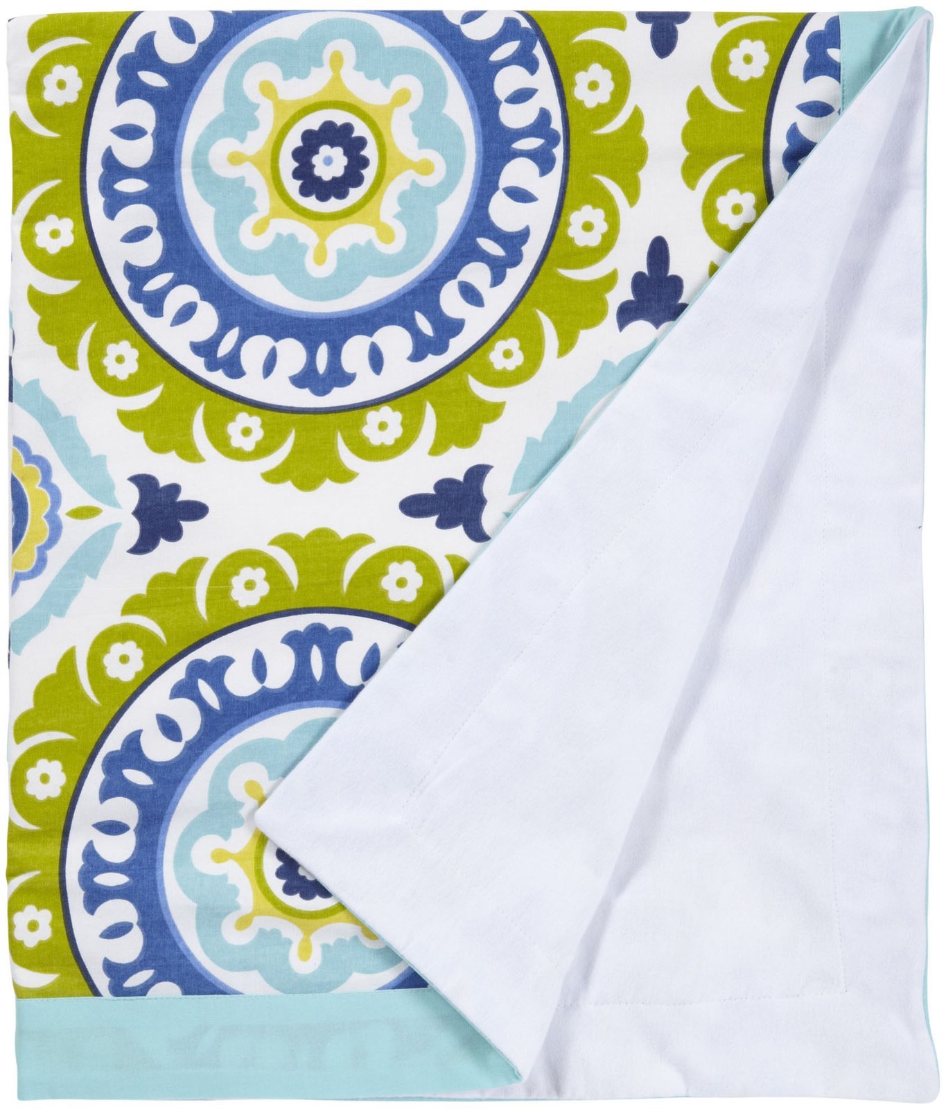 Soft Indigo Summer Crib Blanket for Babies - Breathable Aqua Blue Nursery Blanket | Perfect for Swaddling, Stroller & Nursery Decor