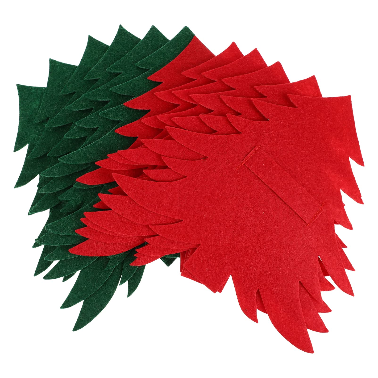 Amosfun 12-Piece Christmas Tableware Set - Knife & Fork Holders, Silverware Pouch with Christmas Tree Design - Holiday Party Supplies, Table Decorations & Centerpieces for Xmas Dinner, Family Gatherings & Festive Celebrations