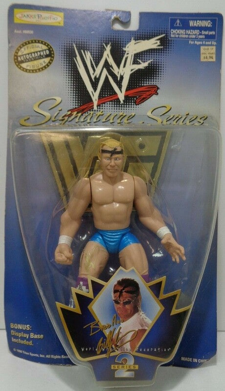 Vintage 1998 WWF Jakks Pacific Signature Series 2 B.A. Billy Gunn Action Figure with Purple Knee Pads - Collectible Wrestling Toy for Display, Nostalgic Gift for WWF Fans