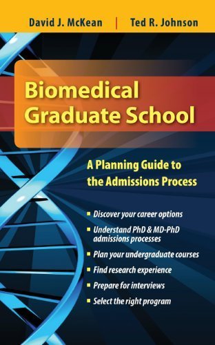 Biomedical Graduate School Admissions Guide: Expert Planning Tips by David McKean & Ted Johnson (2008 Paperback) | Essential Prep for Aspiring Medical Researchers & PhD Applicants