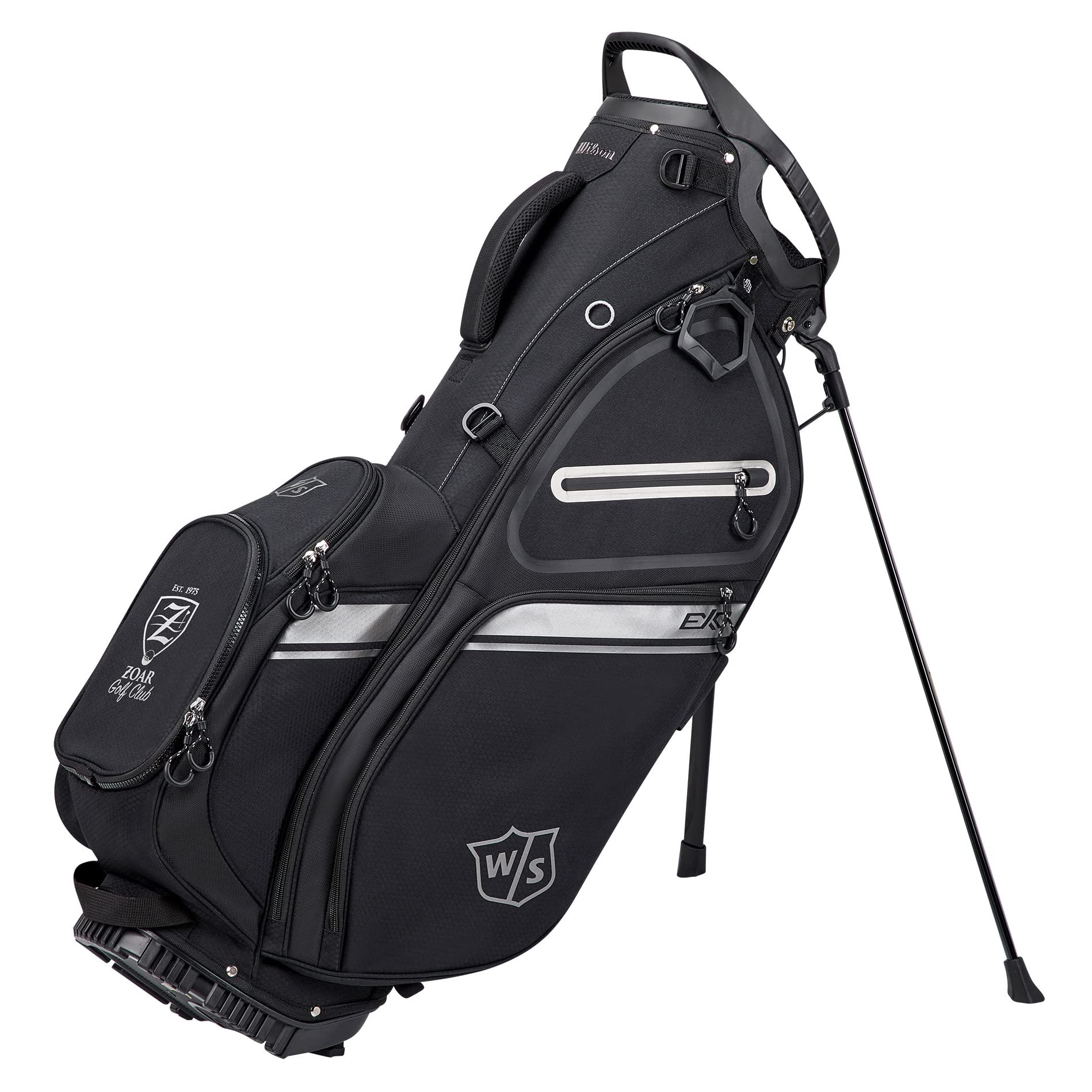 Wilson Staff EXO II Men's Golf Bag - Lightweight Stand Bag with 14-Way Divider | Perfect for Golfers, Tournaments & Practice Rounds
