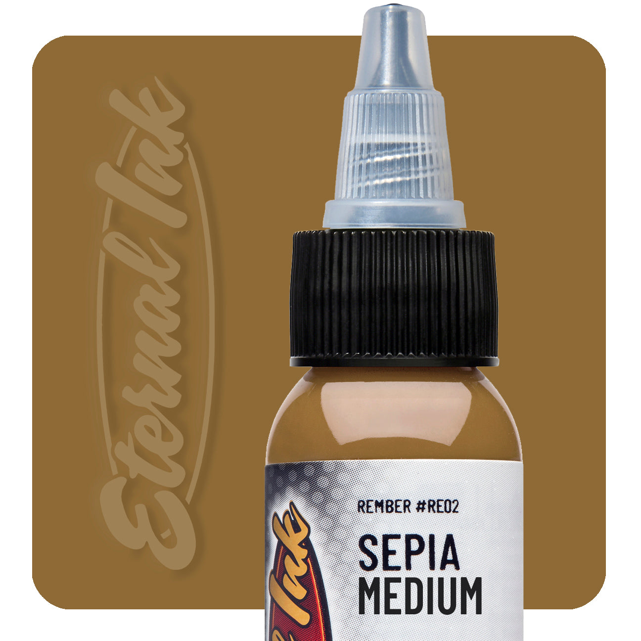 Eternal Sepia Medium Ink 1oz - Archival Quality for Calligraphy, Fountain Pens & Art Projects - Perfect for Vintage Lettering and Scrapbooking