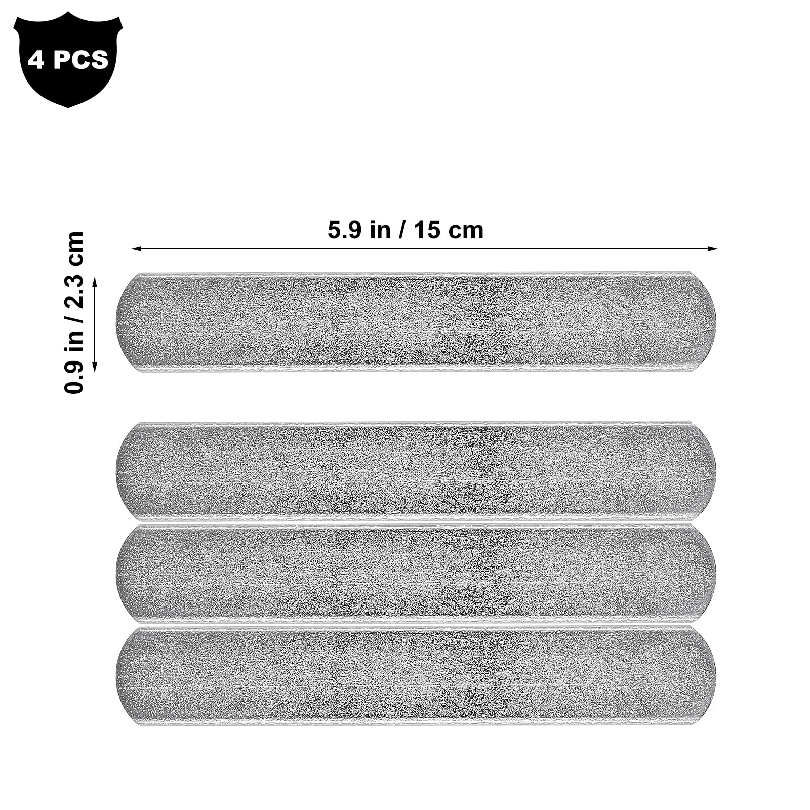 4-Piece Weighted Strength Training Plates Set - Durable Fitness Weights for Home Gym, CrossFit & Strength Training - Perfect for Dumbbell Bars, Kettlebells & Workout Equipment